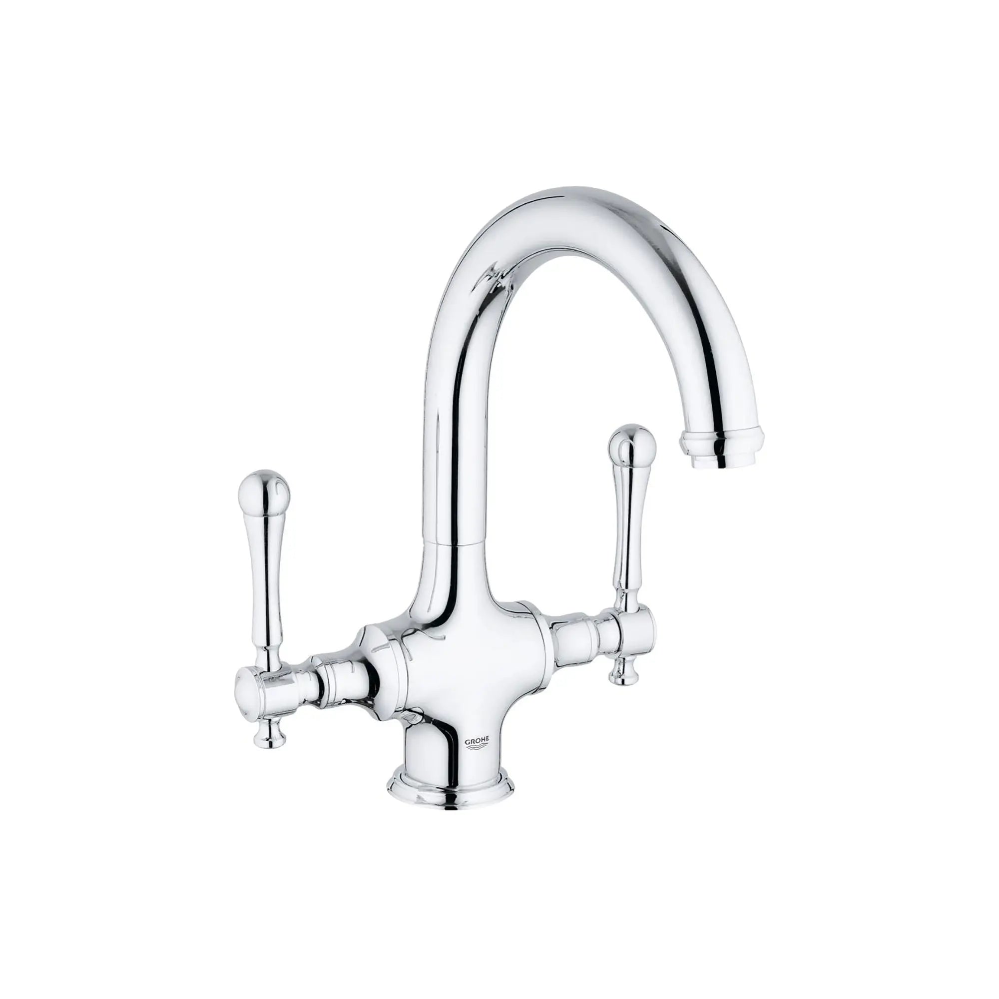 Robinet de cuisine/bar - Sans manettes // CHROME STARLIGHT GROHE // 164673_31055000-Bridgeford-Two-Handle-Bar-Faucet-in-Chrome-Silo-1_0_CDNwebp.webp