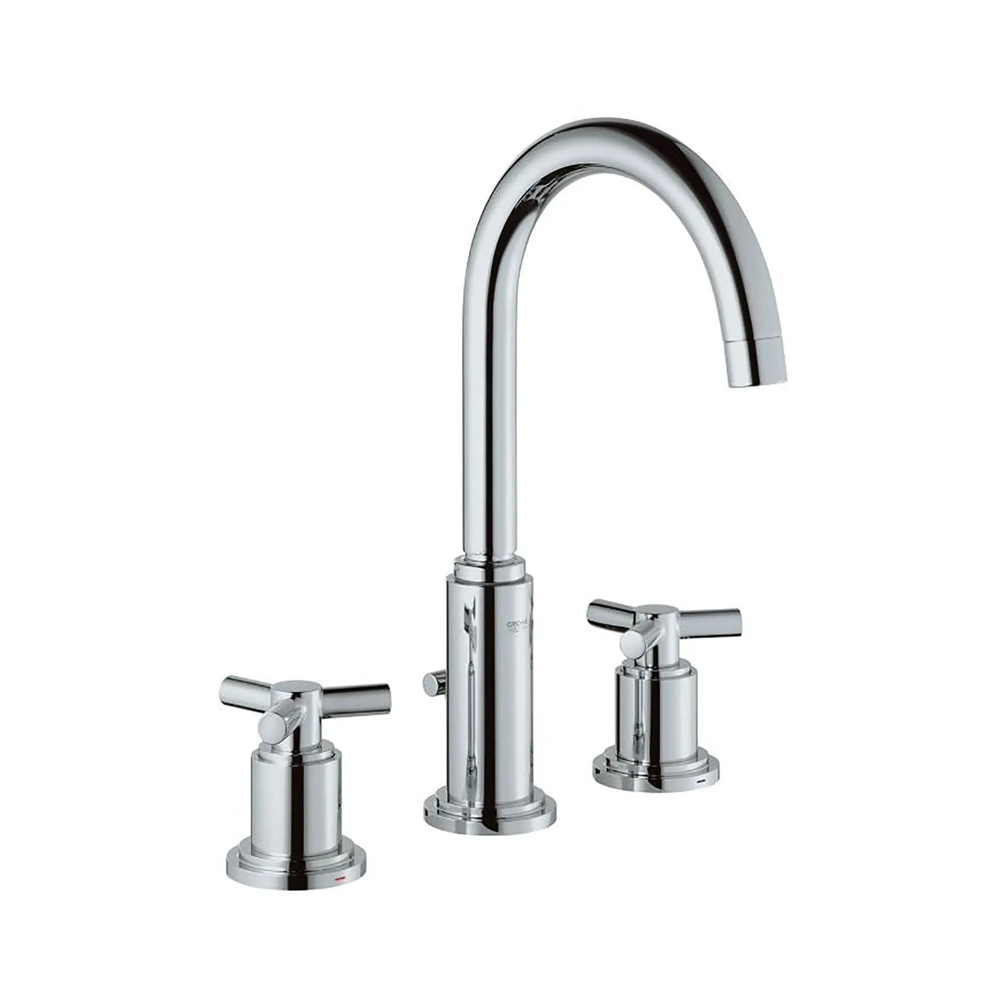 Robinetterie 3-trous pour lavabo Taille M // NICKEL BROSSÉ INFINITYFINISH // 164681_Atrio-8-in-Widespread-2-Handle-High-Spout-Bathroom-Faucet-15-GPM-in-Brushed-Nickel-Silo-2_0_CDNwebp.webp