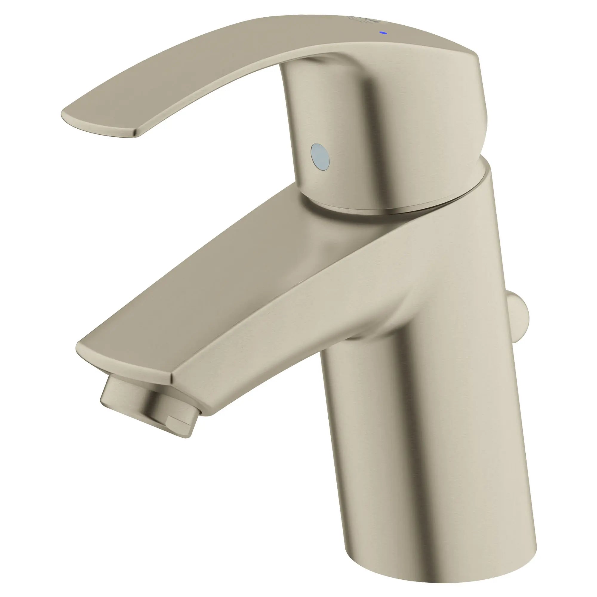 Eurosmart Robinet monotrou pour salle de bain, à poignée simple, taille P, 4,5 L/min (1,2 gpm) // NICKEL BROSSÉ INFINITYFINISH // 164685_32642ENA_1_0_CDNwebp.webp