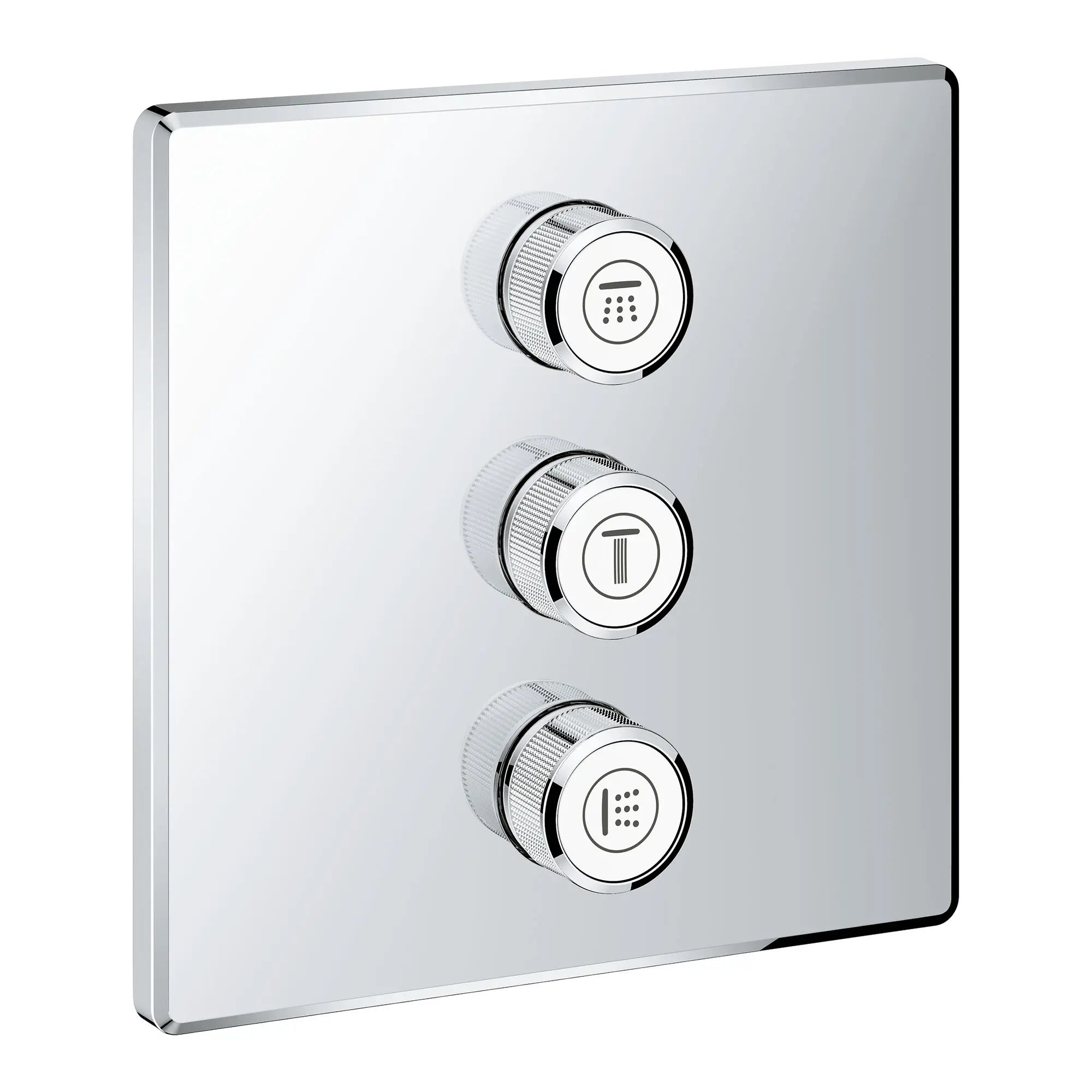 GrohTherm SmartControl Garniture de soupape de commande de débit triple // CHROME STARLIGHT GROHE // 164766_29127000_0_CDNwebp.webp