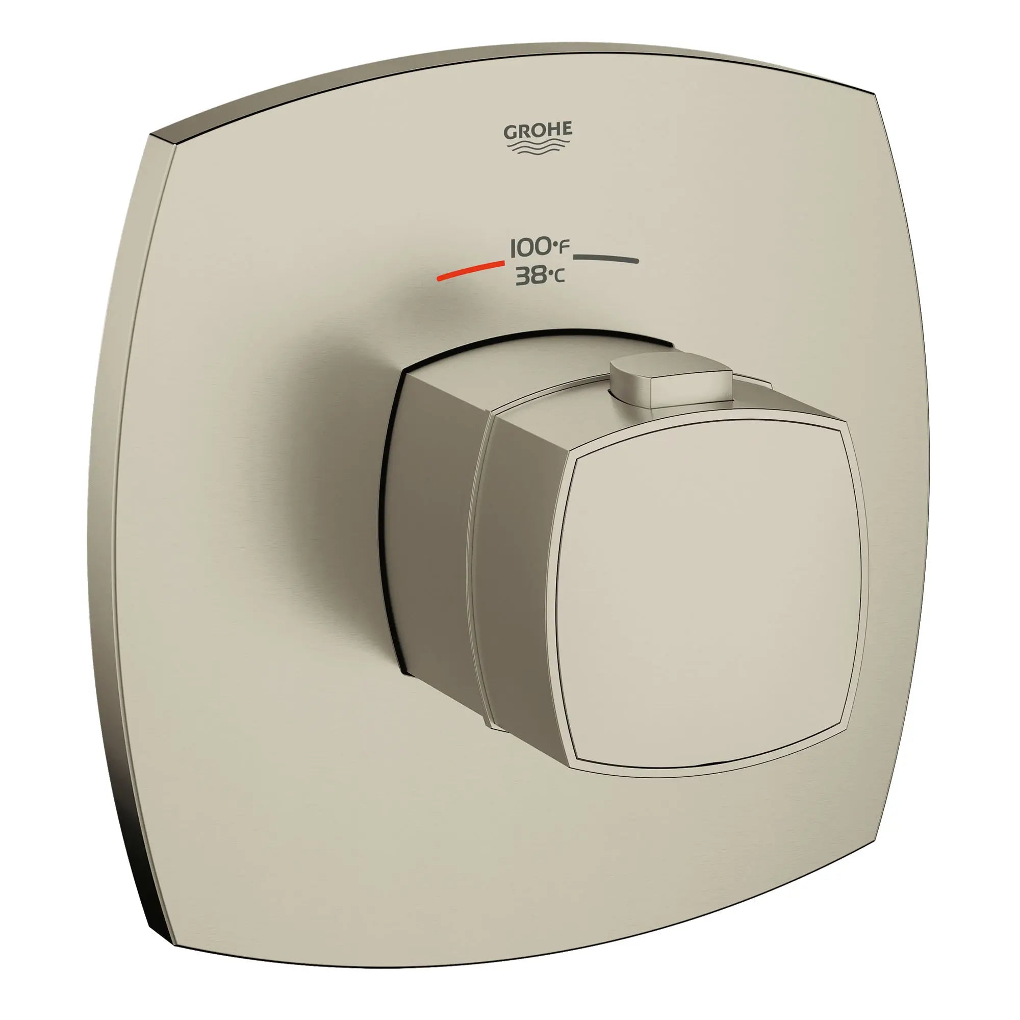 GrohFlex Grandera Garniture de valve thermostatique pour douche personnalisée avec module de contrôle // NICKEL BROSSÉ INFINITYFINISH // 164793_19940EN0_0_CDNwebp.webp