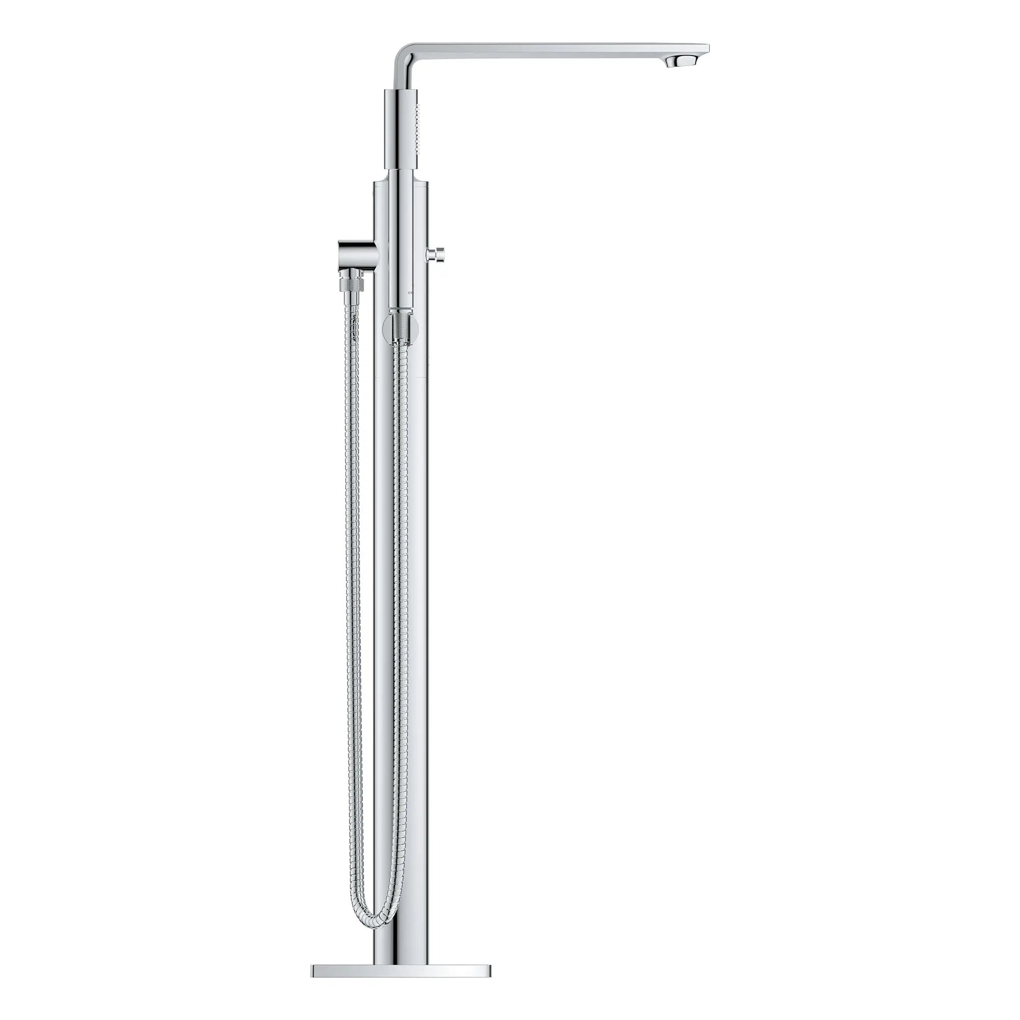 Robinet de baignoire autoportante à poignée simple avec douchette 6,6 L/min (1,75 GPM) // CHROME STARLIGHT GROHE // 164829_Allure_SiloSide_25222001_0001_Feb2023_0_CDNwebp.webp