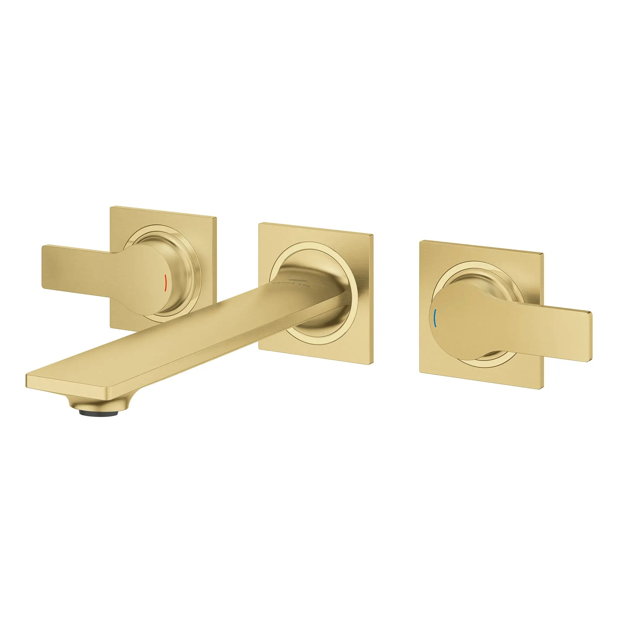 Robinet mural à 2 poignées, 4,5 L/min (1,2 gpm) // AUBE FRAÎCHE BROSSÉ // 164840_Allure_SiloLeft_20586GN1_0001_Feb2023_0_CDNwebp_94572d91-e7db-4003-8b32-6729cbafbf64.webp