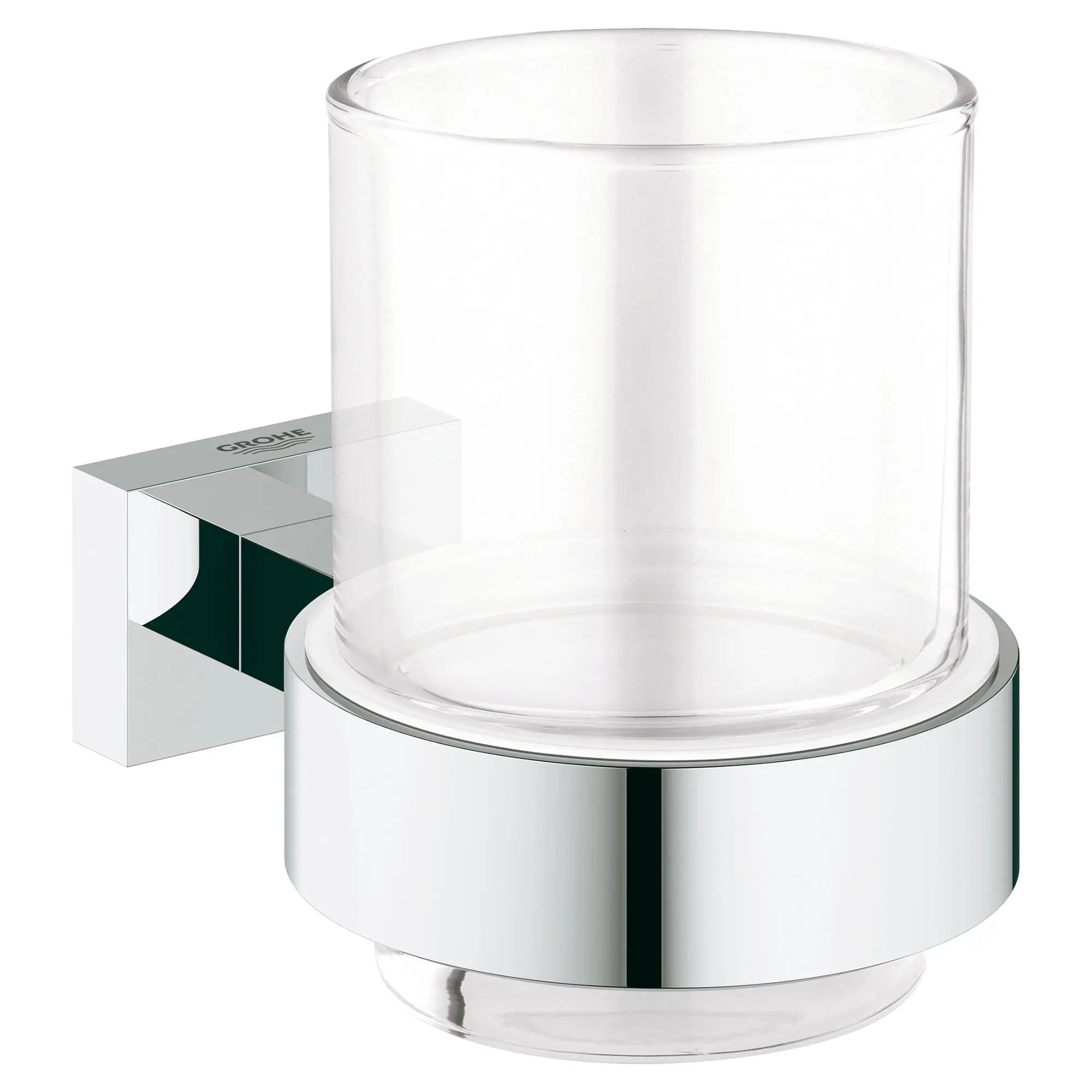Essentials Cube Gobelet en verre avec support // CHROME STARLIGHT GROHE // 164872_40755001_0_CDNwebp.webp