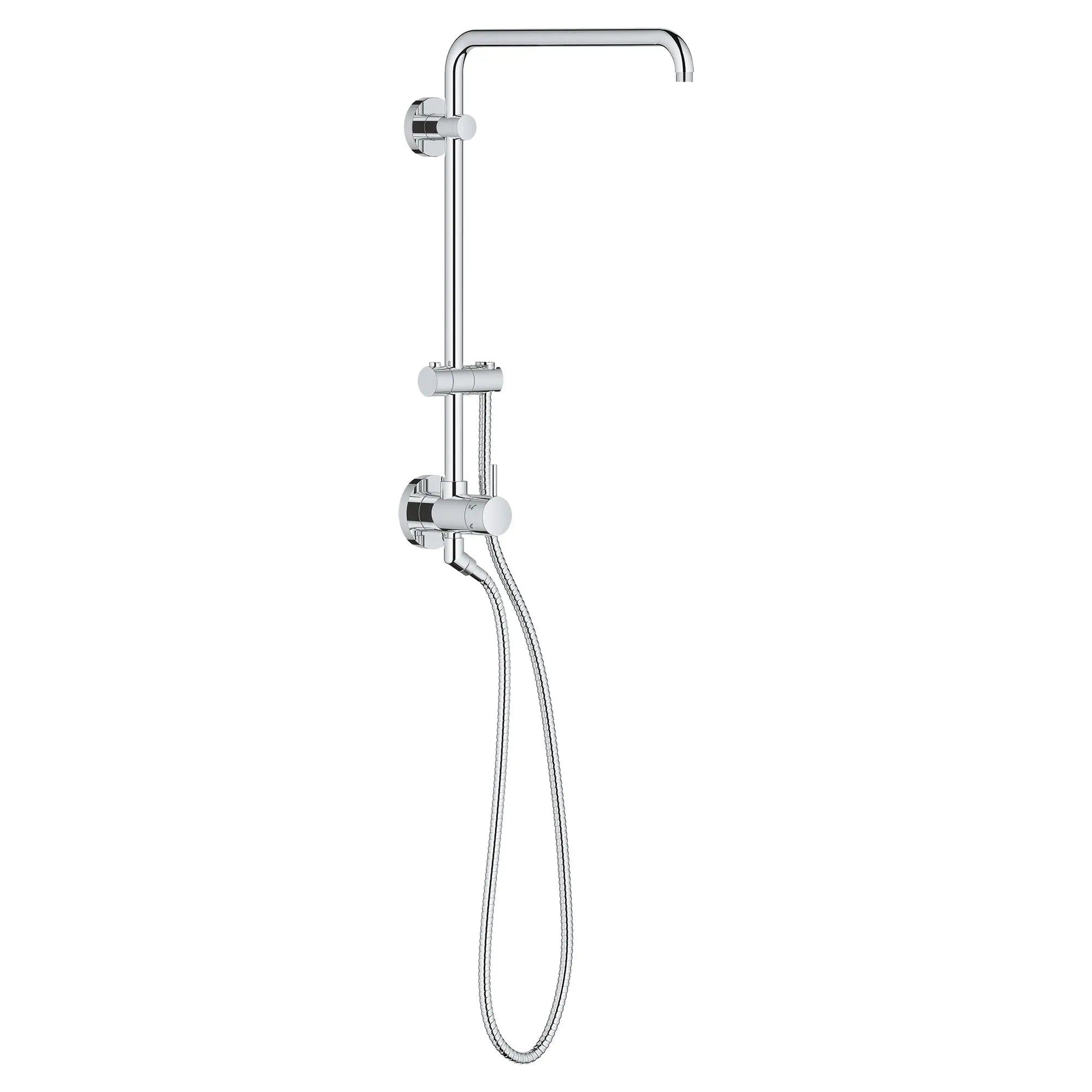 GROHE Retro-Fit Système de douche nu de 18 po // CHROME STARLIGHT GROHE // 164882_26486000_0_CDNwebp.webp