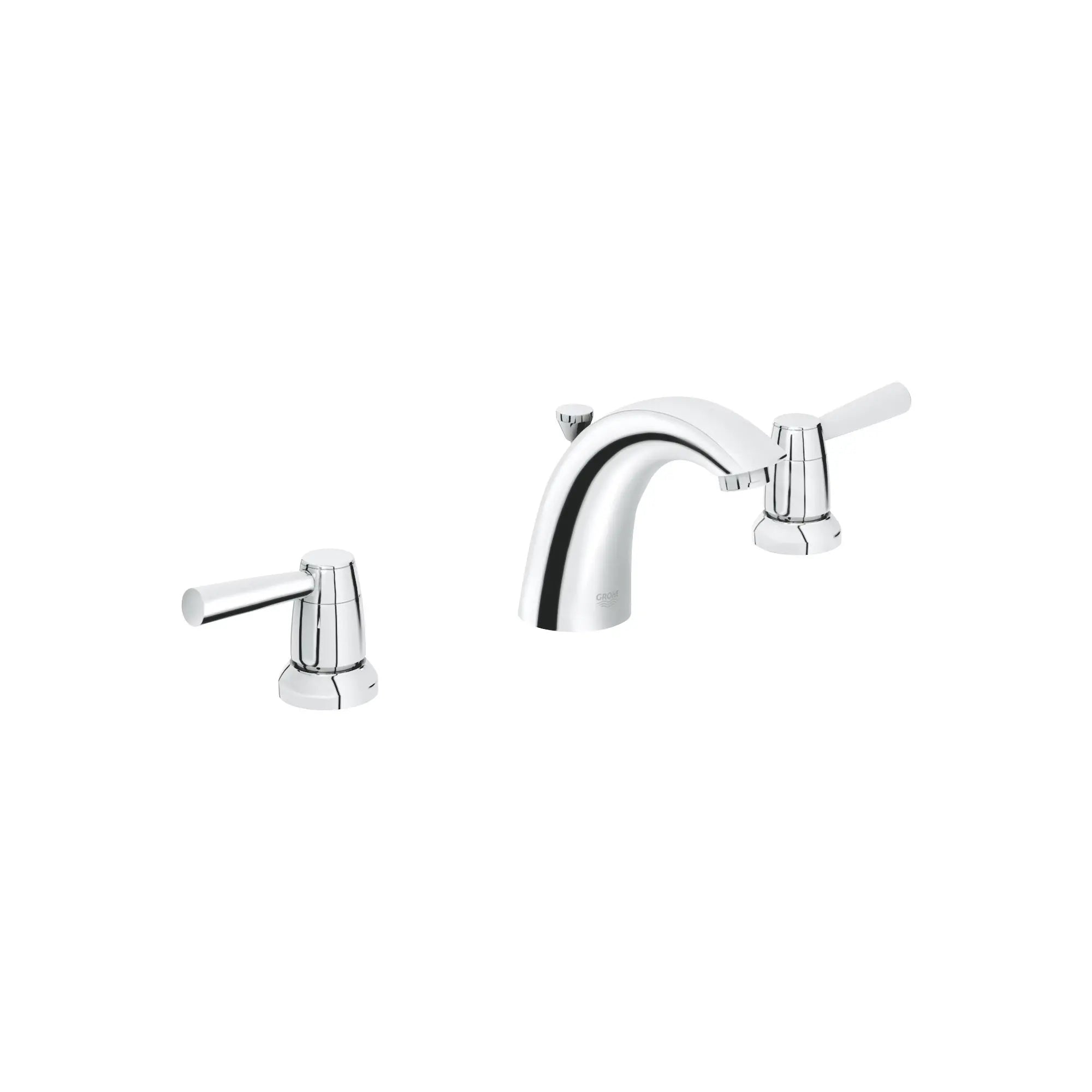 Robinetterie 3-trous pour lavabo // CHROME STARLIGHT GROHE // 164892_20121001-Arden-Lavatory-Arden-8-in-Widespread-2-Handle-Bathroom-Faucet-15-GPM-in-Chrome-Silo-1_0_CDNwebp.webp