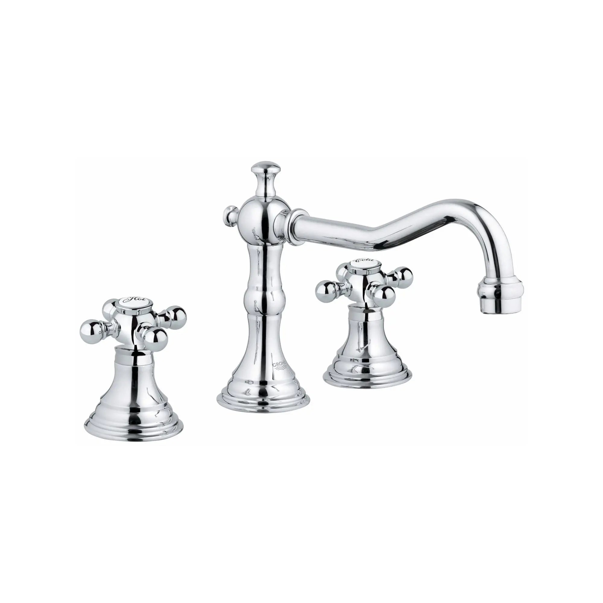 Robinetterie 3-trous pour lavabo // CHROME STARLIGHT GROHE // 164894_20134000-Bridgeford-8-in-Widespread-2-Handle-3-Hole-Bathroom-Faucet-15-GPM-in-Chrome-Silo-2_0_CDNwebp.webp