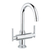 [21027000] 2-Handle Single-Hole High-Arc Bathroom Faucet - 1.5 GPM - Brushed Nickel InfinityFinish