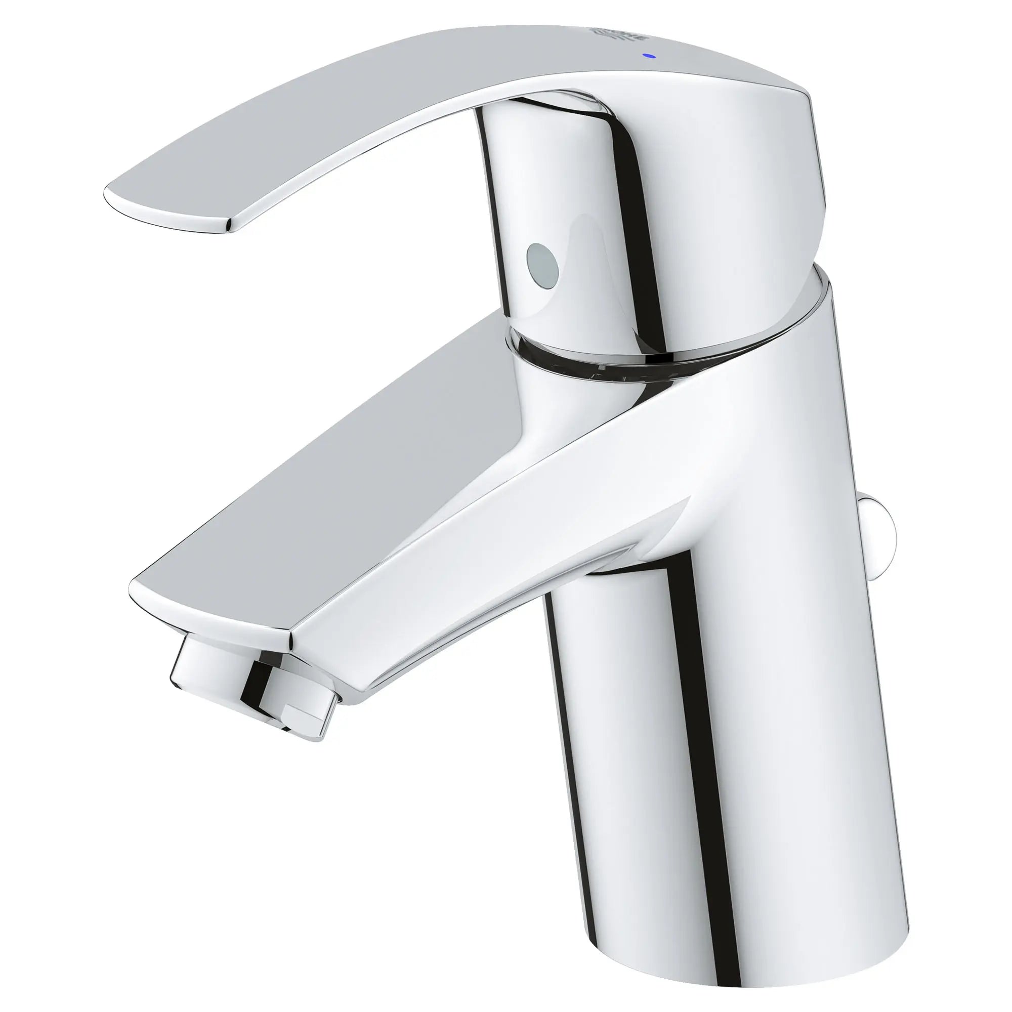 Eurosmart Robinet monotrou pour salle de bain, à poignée simple, taille P, 4,5 L/min (1,2 gpm) // CHROME STARLIGHT GROHE // 164900_3264200A_1_0_CDNwebp.webp