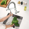 [31401000] Eurocube Single-Handle Semi-Pro Dual Spray Kitchen Faucet 1.75 GPM (6.6 L/min) - GROHE StarLight Chrome