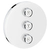 [29152LS0] Triple Volume Control Trim - Moon White