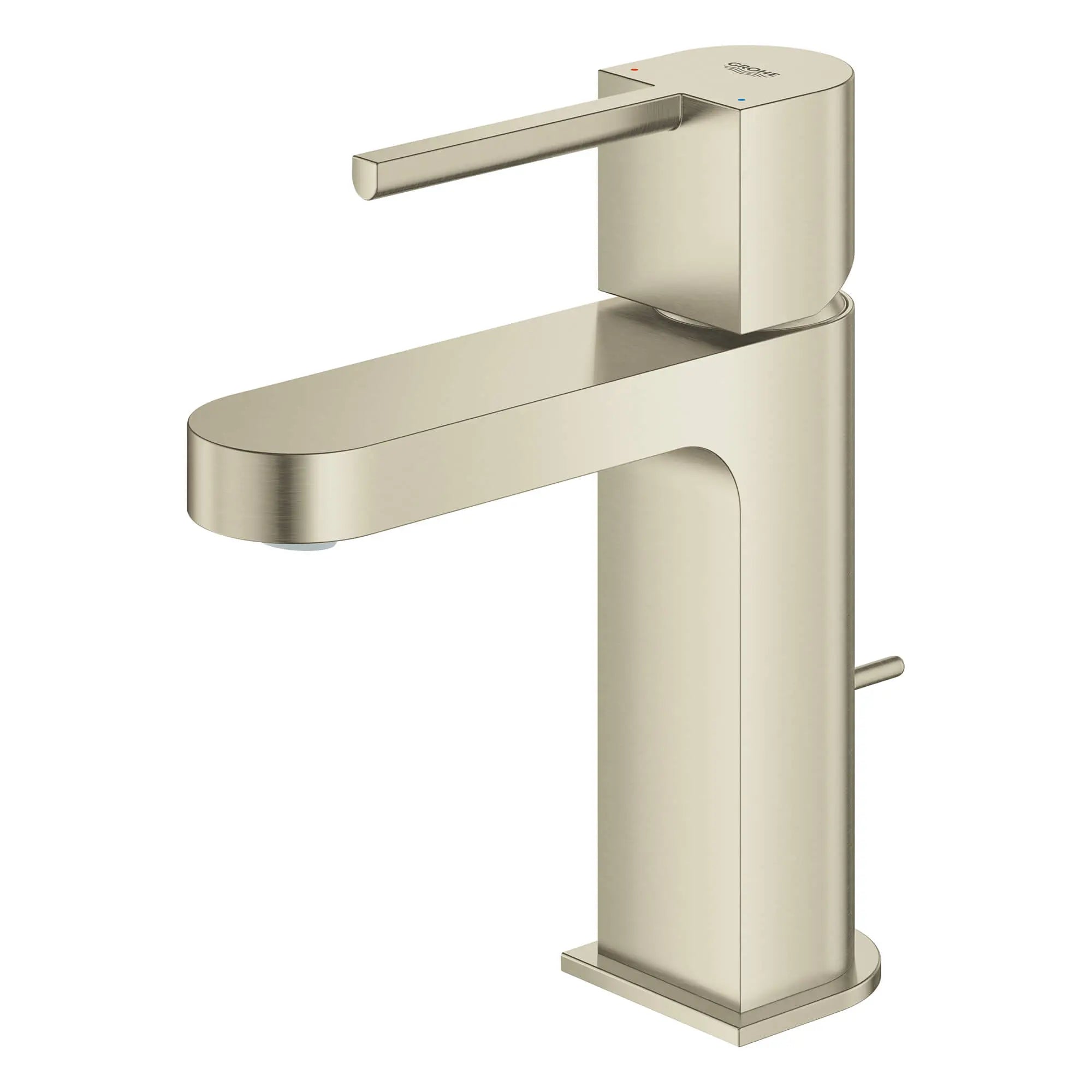 Plus Robinet monotrou pour salle de bain, à poignée simple, taille P, 4,5 L/min (1,2 gpm) // NICKEL BROSSÉ INFINITYFINISH // 1651_33170en3-single-handle-bathroom-faucet-s-size-enviro-1_0_CDNwebp.webp
