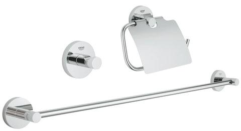 Essentials Ensemble d'accessoires 3 en 1 - Chrome StarLight GROHE