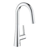 [32226003] GROHE Zedra Single-Handle Pull Down Kitchen Faucet Dual Spray 1.75 GPM (6.6 L/min) - GROHE StarLight Chrome