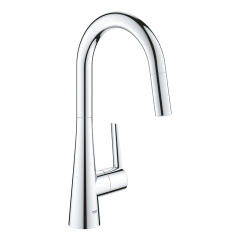 Robinet de cusine rétractable à poignée simple et double jet 6,6 L/min (1,75 gpm) - Chrome StarLight GROHE