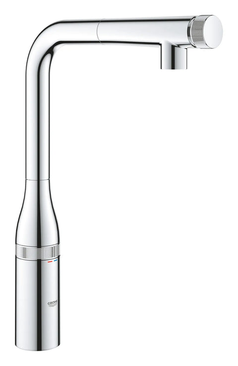 Robinet de cuisine SmartControl à douchette rétractable, jet simple 6,6 L/min (1,75 gpm) - Chrome StarLight GROHE