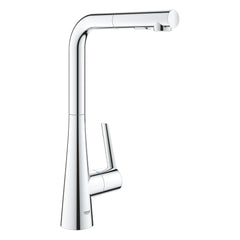 [33893002] GROHE Zedra Single-Handle Pull-Out Kitchen Faucet Dual Spray 1.75 GPM (6.6 L/min) - GROHE StarLight Chrome