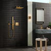 [27892GN0] Euphoria Cube+ 24" Shower Rail - Brushed Cool Sunrise