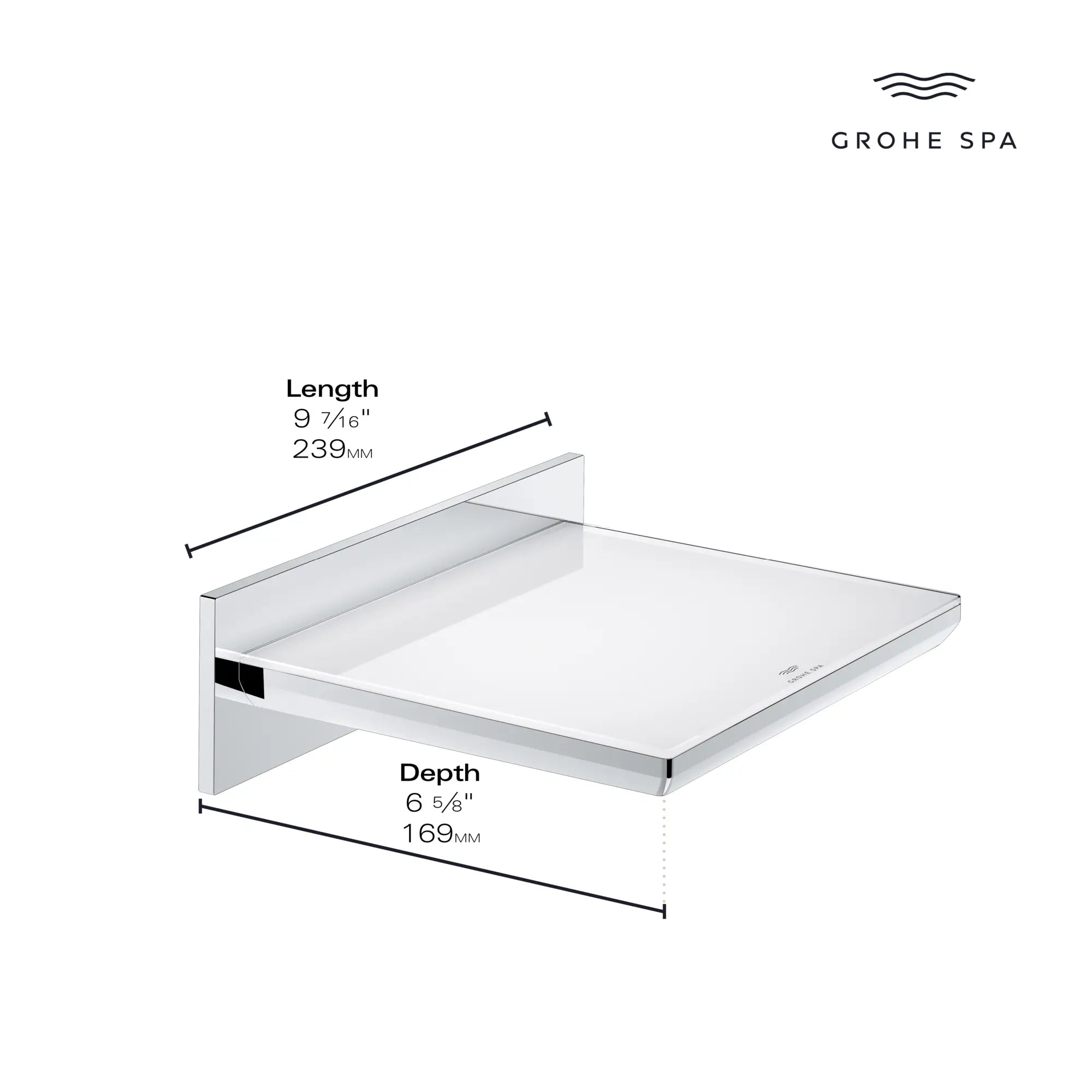 Bec de baignoire à débit en cascade // CHROME STARLIGHT GROHE // 166003_Allure_Infographic_13391_0001_AUG2023_0_CDNwebp.webp