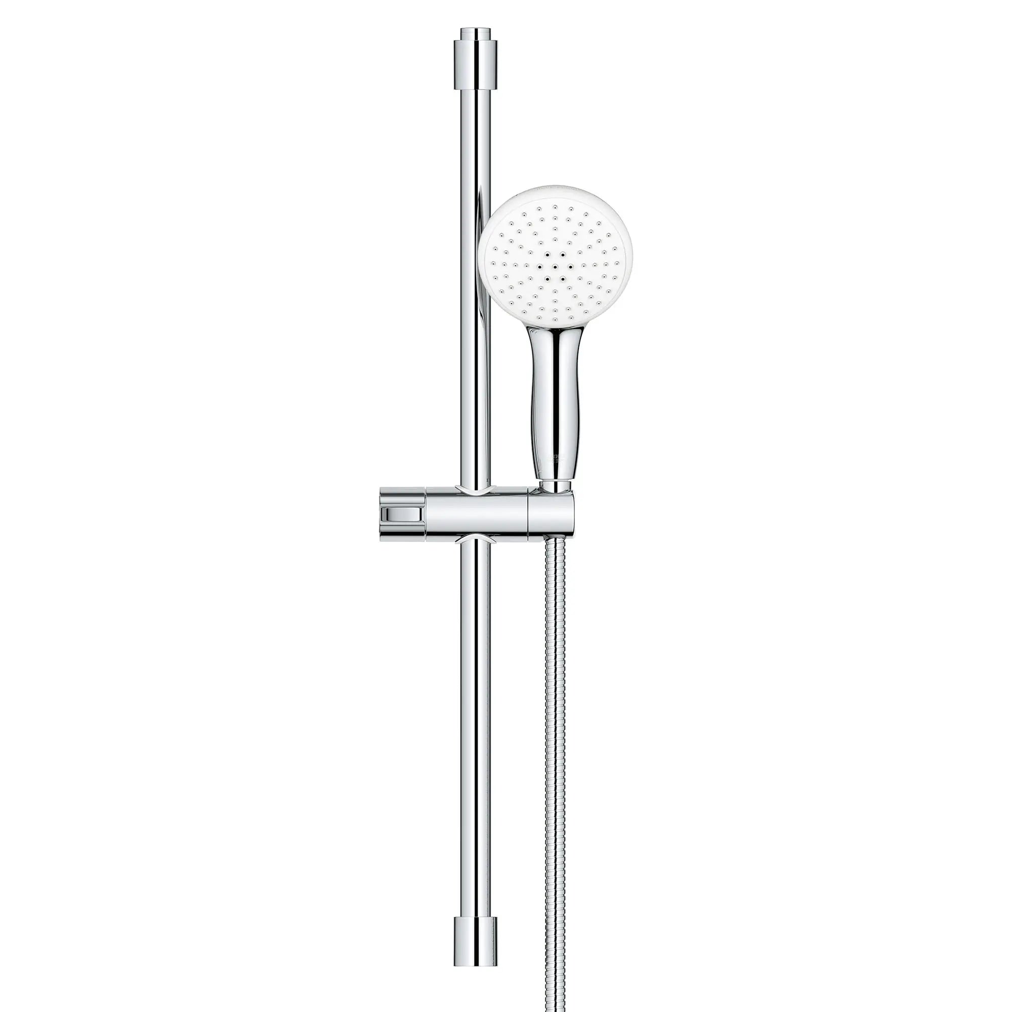 Tempesta 110 - Ensemble de barre de douche ronde, 24 po, 2 jets, 5,7 L/min (1,5 gpm) // CHROME STARLIGHT GROHE // 166139_Tempesta_SiloFront_26077002_0001_Aug2023_0_CDNwebp.webp