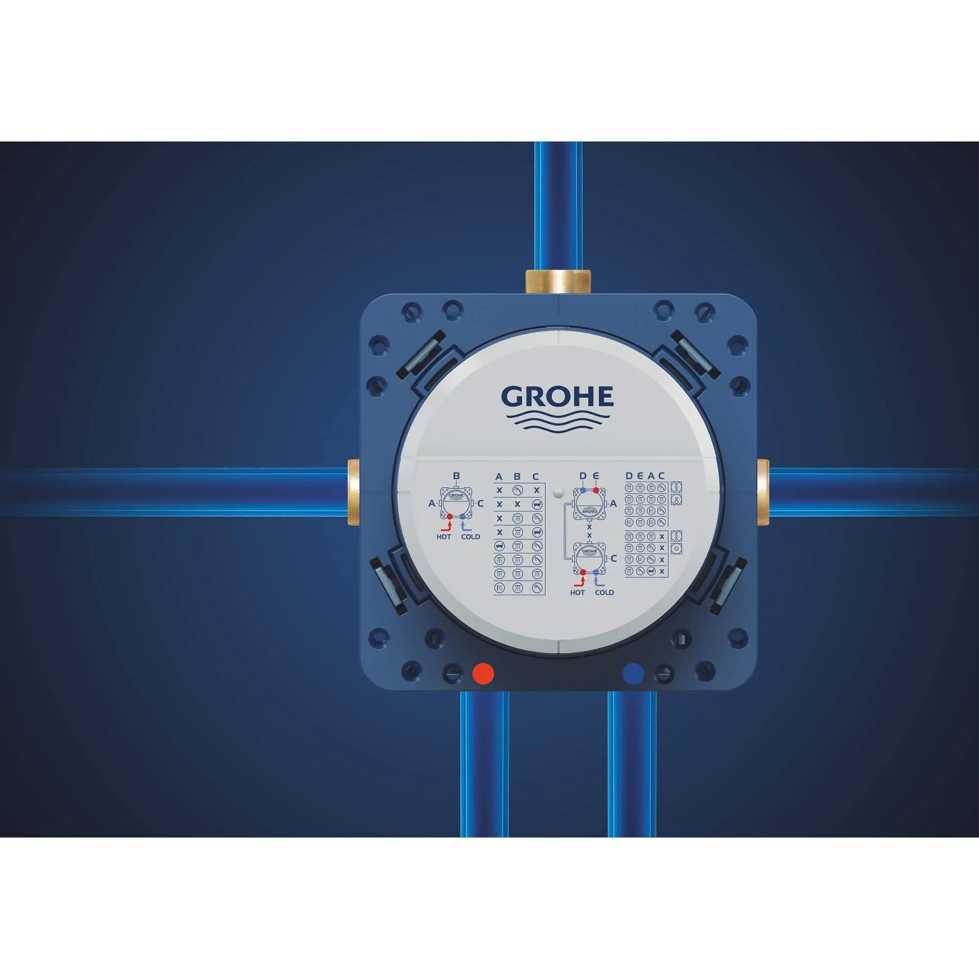 GrohTherm Rapido SmartBox 35 601 000 168 Corps d'encastrement universel // SANS FINI // 1714_35601000-universal-rough-in-box-enviro-13_0_CDNwebp.webp