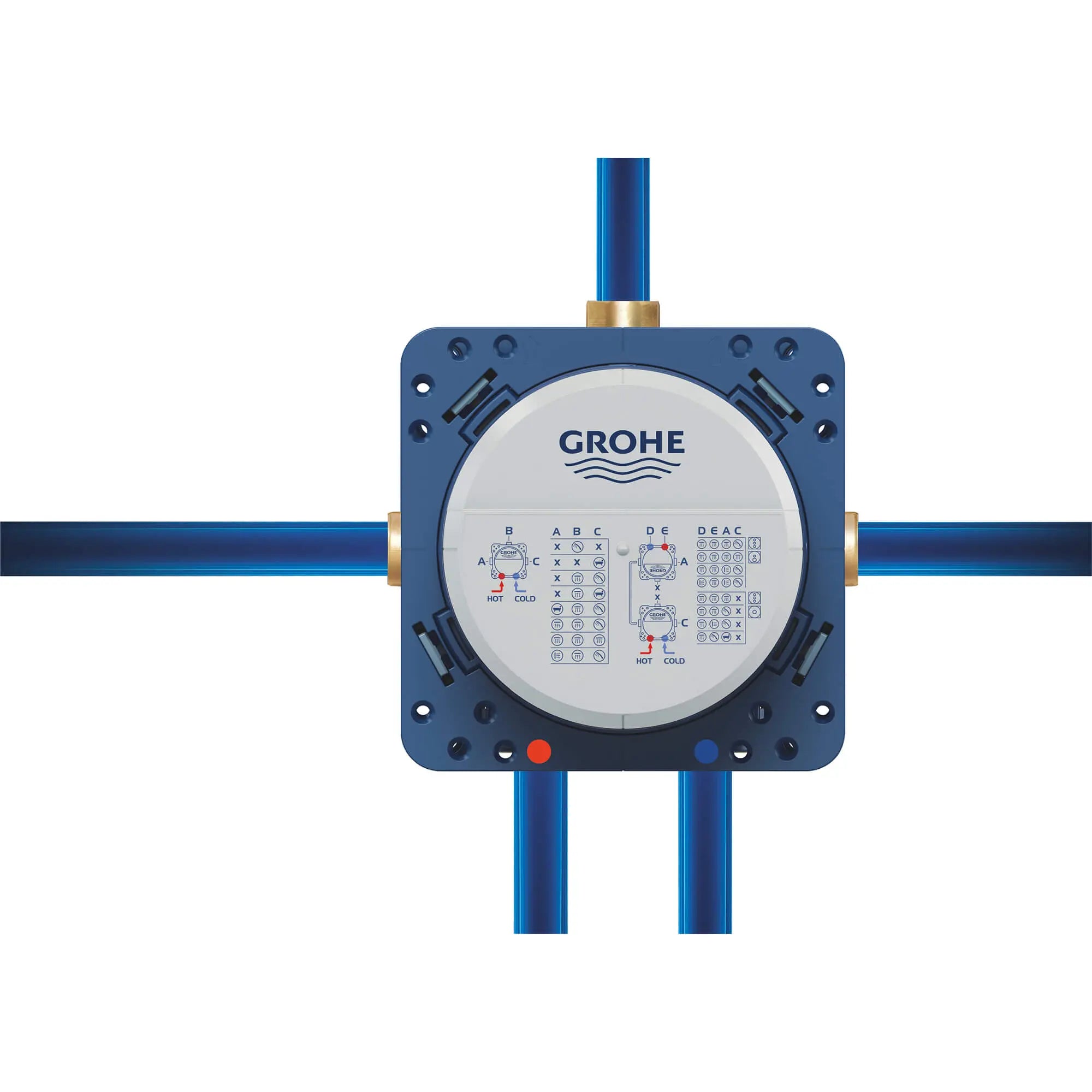 GrohTherm Rapido SmartBox 35 601 000 168 Corps d'encastrement universel // SANS FINI // 1718_35601000-universal-rough-in-box-enviro-12_0_CDNwebp.webp