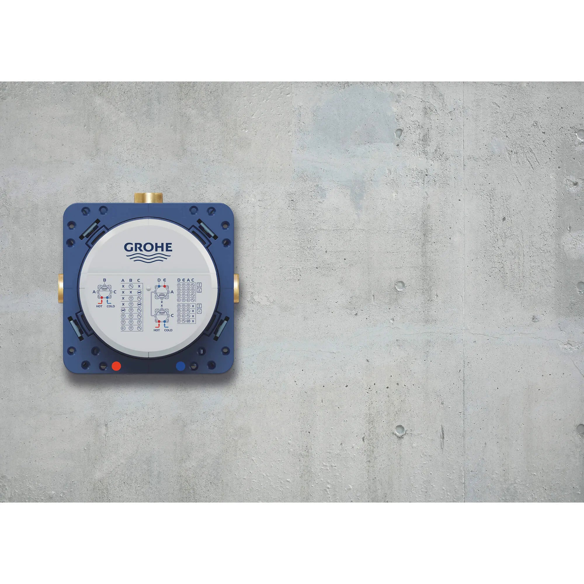 GrohTherm Rapido SmartBox 35 601 000 168 Corps d'encastrement universel // SANS FINI // 1728_35601000-universal-rough-in-box-enviro-9_0_CDNwebp.webp