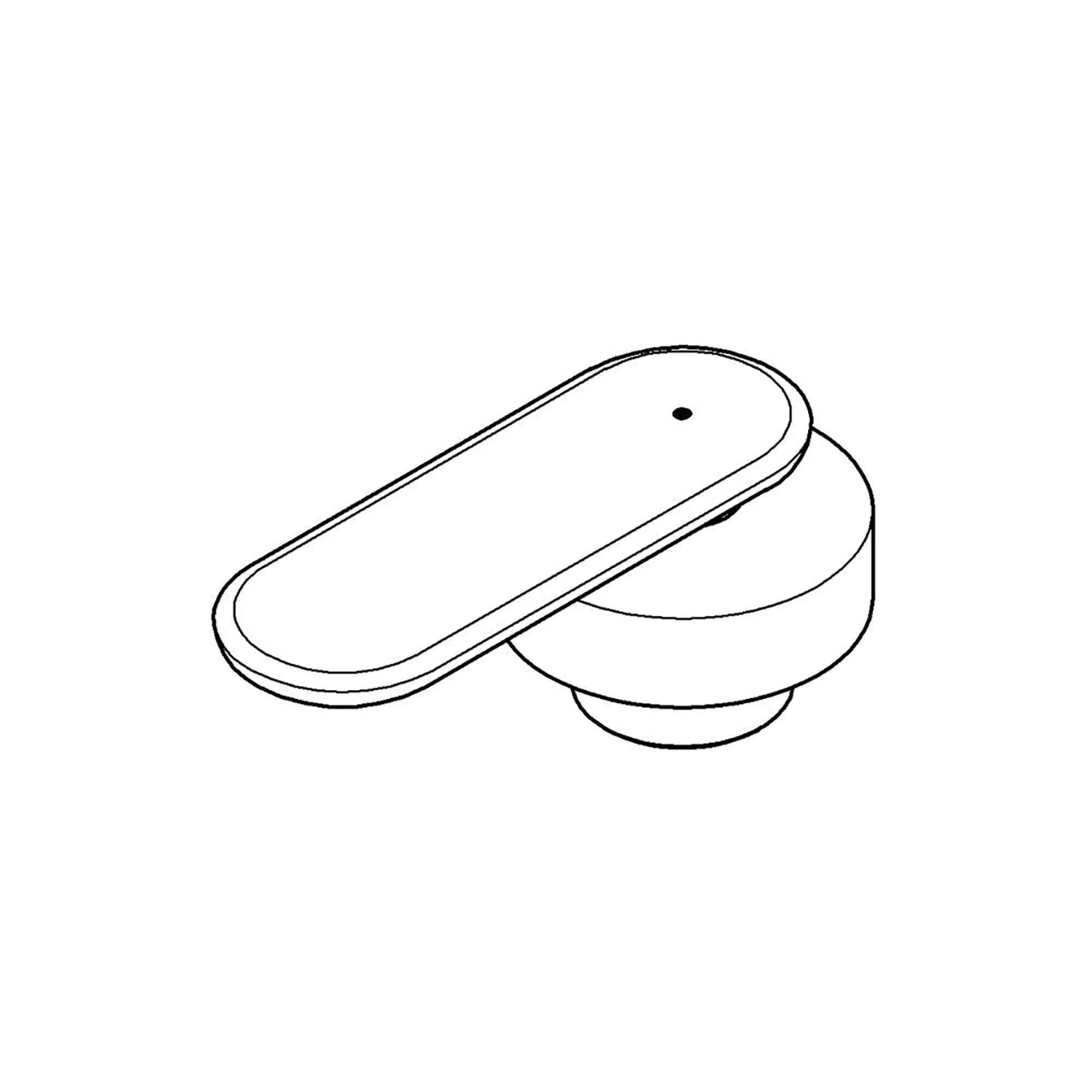 Levier Veris rouge // NOIR VELOUTÉ // 17374_48016KS0-Veris-Handle_0_CDNwebp.webp