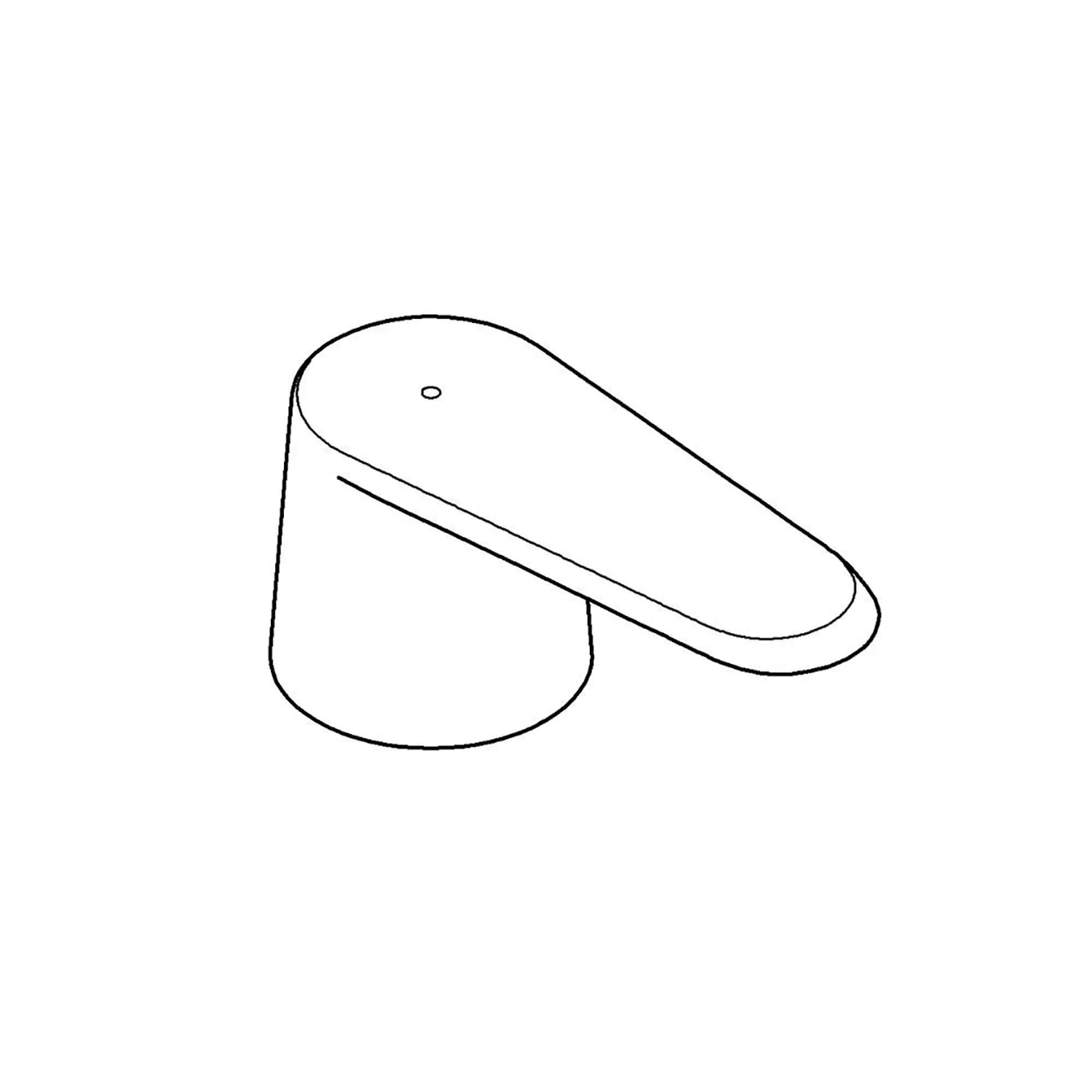 Poignée Eurodisc Cosmo marquage rouge // CHROME STARLIGHT GROHE // 17399_48062000-Faucet_Handle_Red_0_CDNwebp.webp