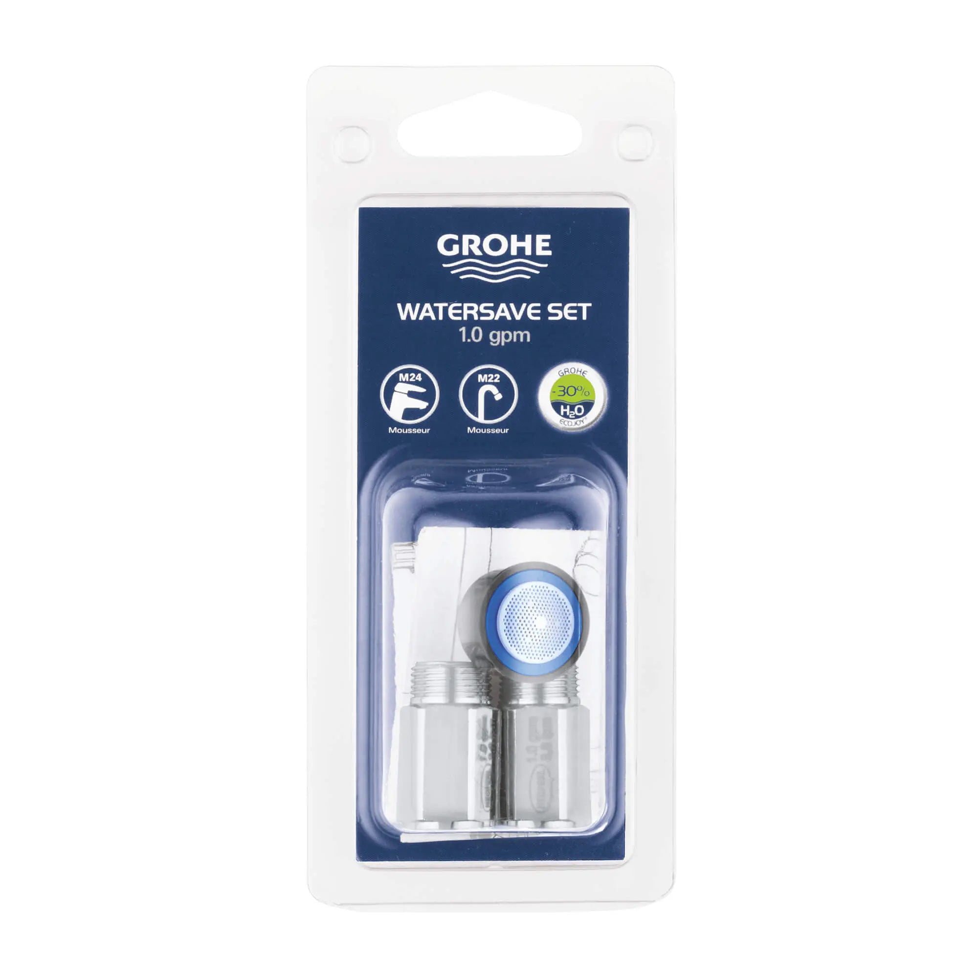 Trousse pour la réduction du débit d’eau - robinet monotrou, 3,8 L/min (1,0 gpm) (WaterSense) // CHROME STARLIGHT GROHE // 17445_48186000-low-solution-kit-starlight-chrome_0_CDNwebp.webp