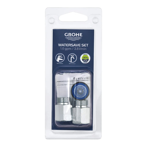 Trousse pour la réduction du débit d’eau - robinet à 3 trous, 3,8 L/min (1,0 gpm) - Chrome StarLight GROHE