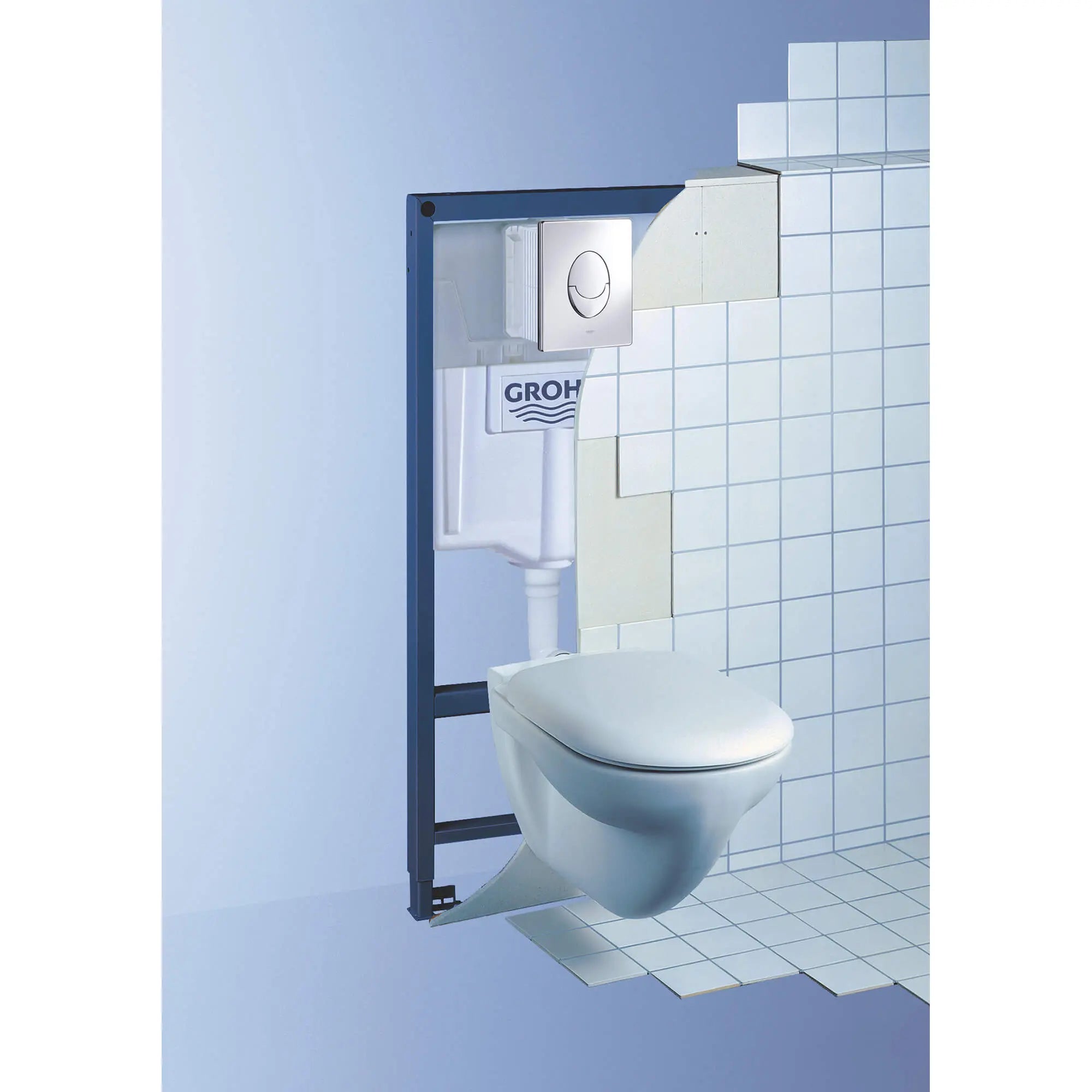 Plaque de commande // CHROME STARLIGHT GROHE // 1800_38505000-wall-plate-enviro-14_0_CDNwebp.webp