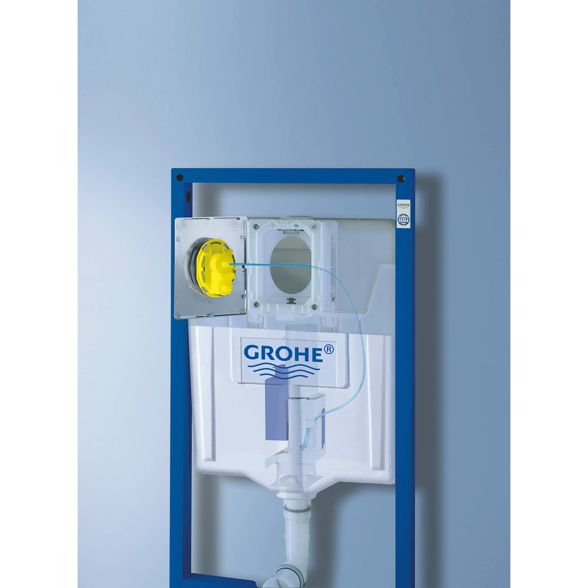 Plaque de commande // CHROME STARLIGHT GROHE // 1803_38505000-wall-plate-enviro-3_0_CDNwebp.webp