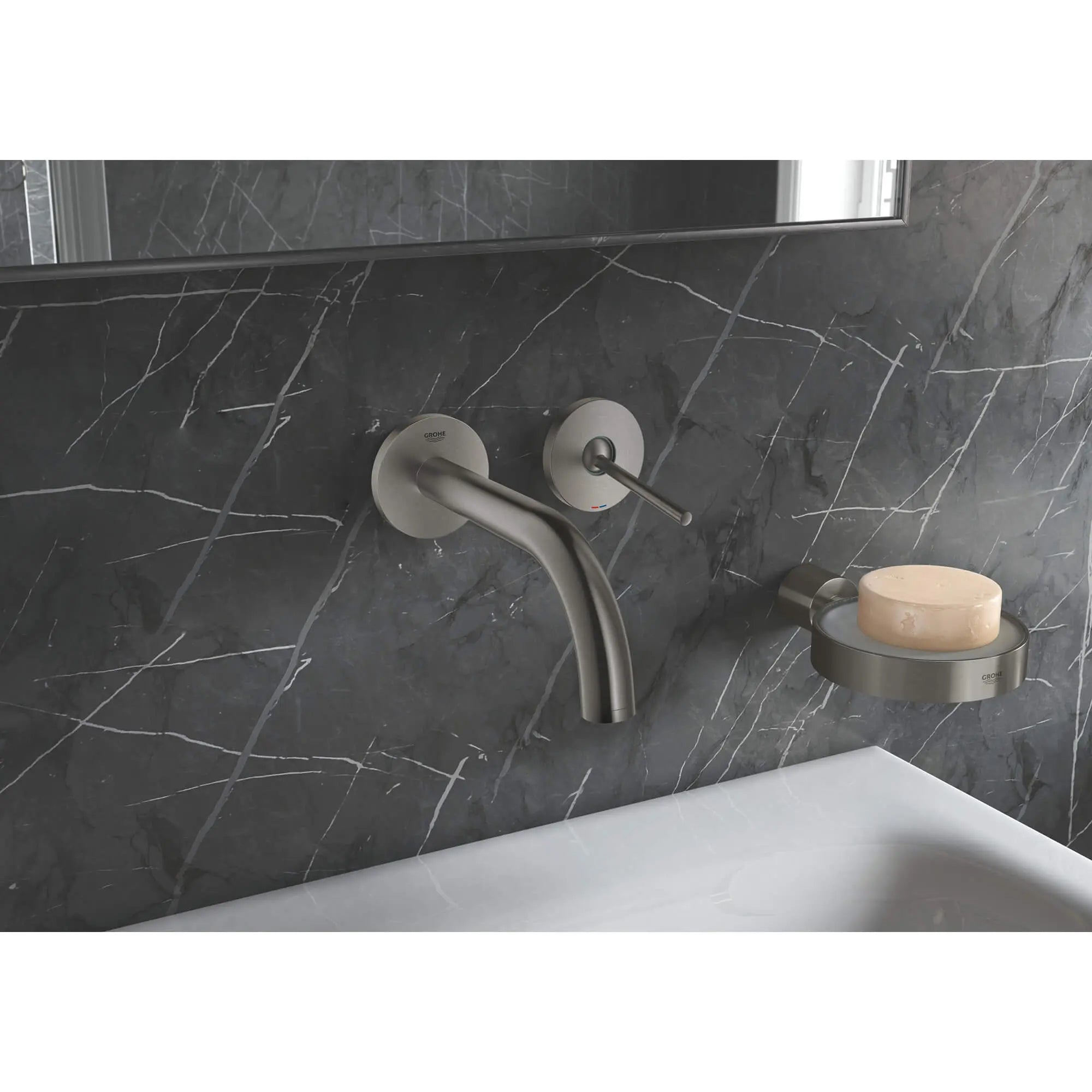 Porte-savon // CHROME STARLIGHT GROHE // 1943_40256003-soap-dish-enviro-10_0_CDNwebp.webp