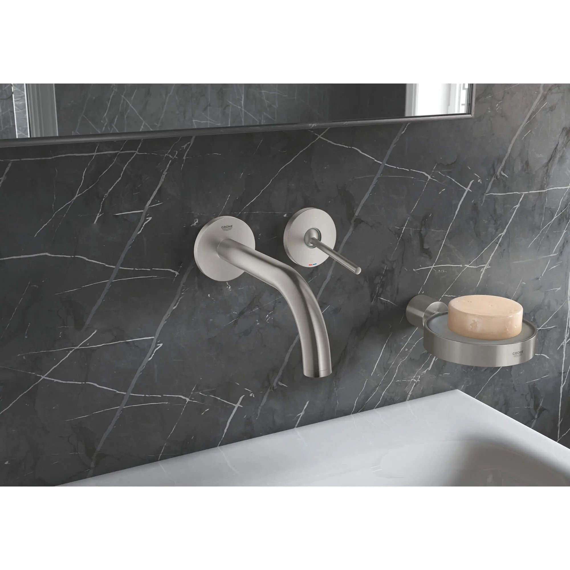 Porte-savon // CHROME STARLIGHT GROHE // 1949_40256003-soap-dish-enviro-6_0_CDNwebp.webp