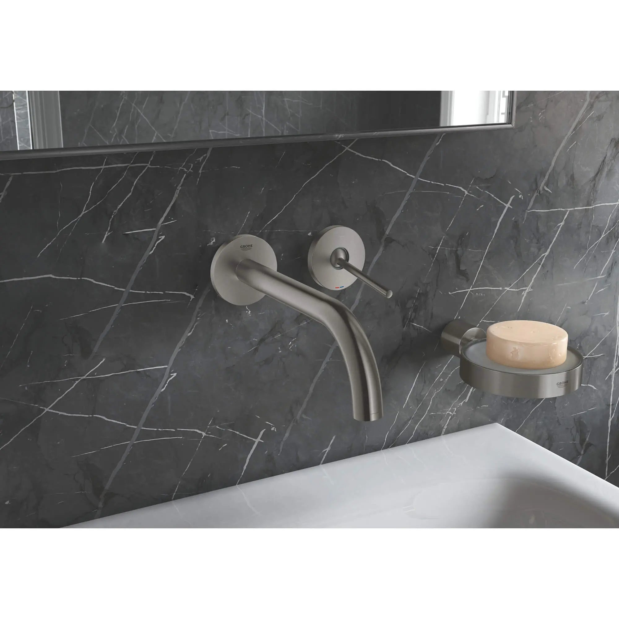 Porte-savon // CHROME STARLIGHT GROHE // 1951_40256003-soap-dish-enviro-8_0_CDNwebp.webp