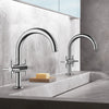 [21031003] Single Hole Two-Handle M-Size Bathroom Faucet 1.2 GPM - GROHE StarLight Chrome
