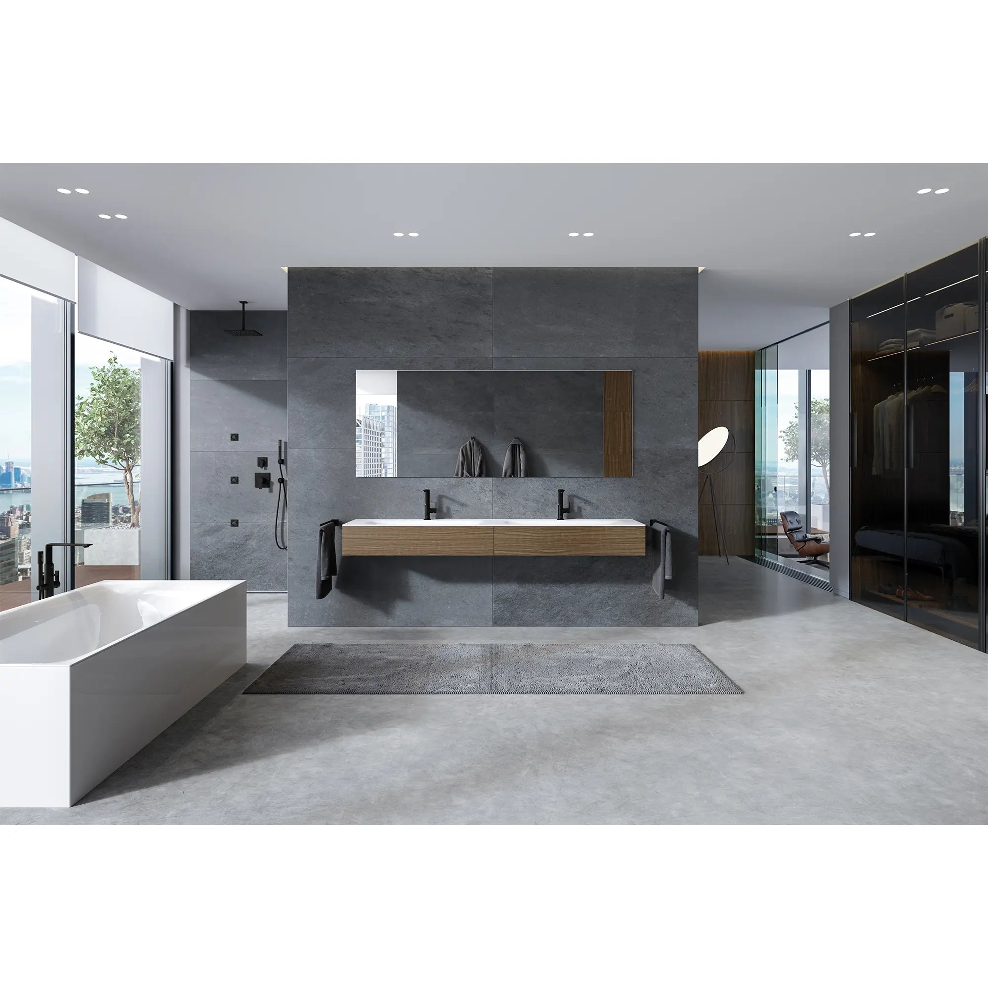 Pomme de douche 310 Mono, 12 po - 1 jet, 6,6 L/min (1,75 gpm) // NOIR MAT // 233790_Allure_EnvironmentFull_238582431_252222431_265702430_193752431_195912431_276932430_268672430_268452430_0001_Nov2023_CDNwebp.webp