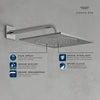 [26872000] 10" Shower Head - 1 Spray, 2.5 GPM (9.5 L/min) - GROHE StarLight Chrome