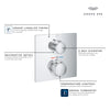 [29178GN1] Allure Dual Function 2-Handle Thermostatic Valve Trim - Brushed Cool Sunrise