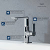 [23857001] Allure Single-Hole Single-Handle M-Size Bathroom Faucet, 1.2 GPM (4.5 L/min) - GROHE StarLight Chrome