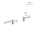 [14216000] Atrio Lever Handles for Bathroom Sink Faucet (Pair) - GROHE StarLight Chrome