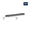 [409702430] 18" Towel Bar - Matte Black