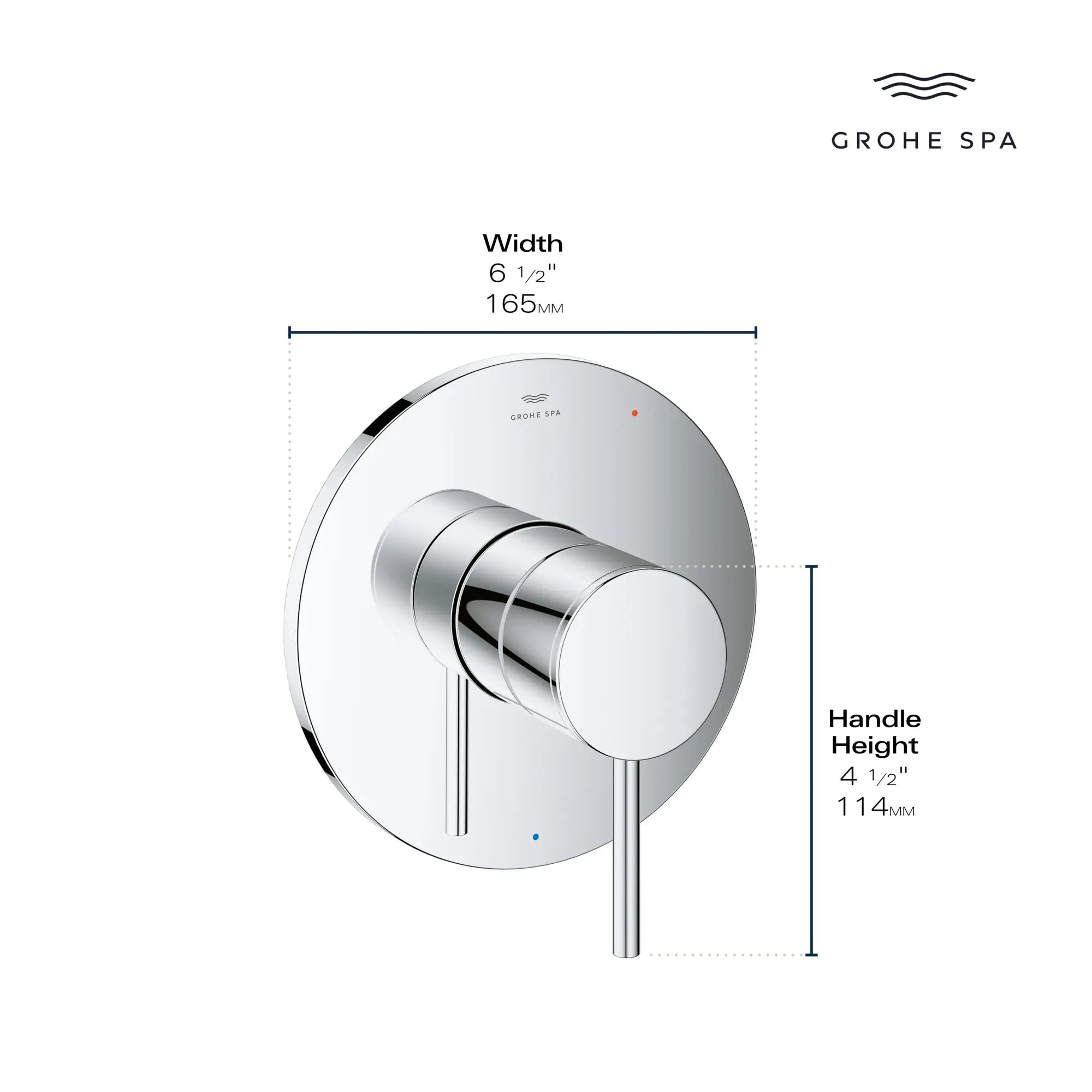 Garniture de robinet à pression équilibrée avec cartouche // NICKEL BROSSÉ INFINITYFINISH // 235654_Atrio_Infographic_14214_0002_JAN2024_1_CDNwebp.webp