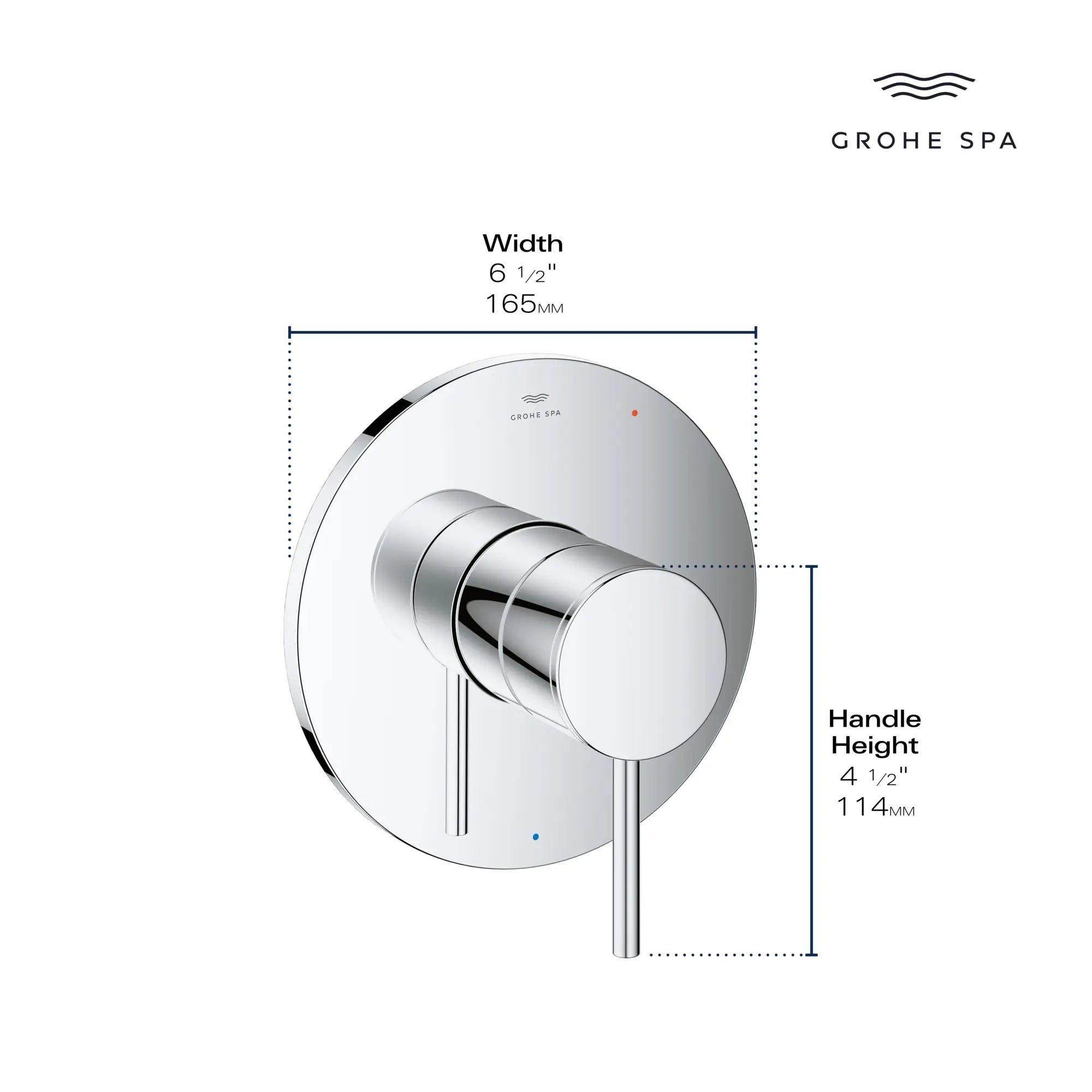 Garniture de robinet à pression équilibrée avec cartouche // NICKEL BROSSÉ INFINITYFINISH // 235654_Atrio_Infographic_14214_0002_JAN2024_CDNwebp.webp