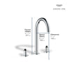 [20659EN0] Atrio 8-inch Widespread 2-Handle M-Size Bathroom Faucet without Handles, 1.2 GPM (4.5 L/min) - Brushed Nickel InfinityFinish