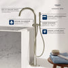 [24368000] Atrio Single-Handle Freestanding Tub Faucet with 1.75 GPM (6.6 L/min) Hand Shower - GROHE StarLight Chrome