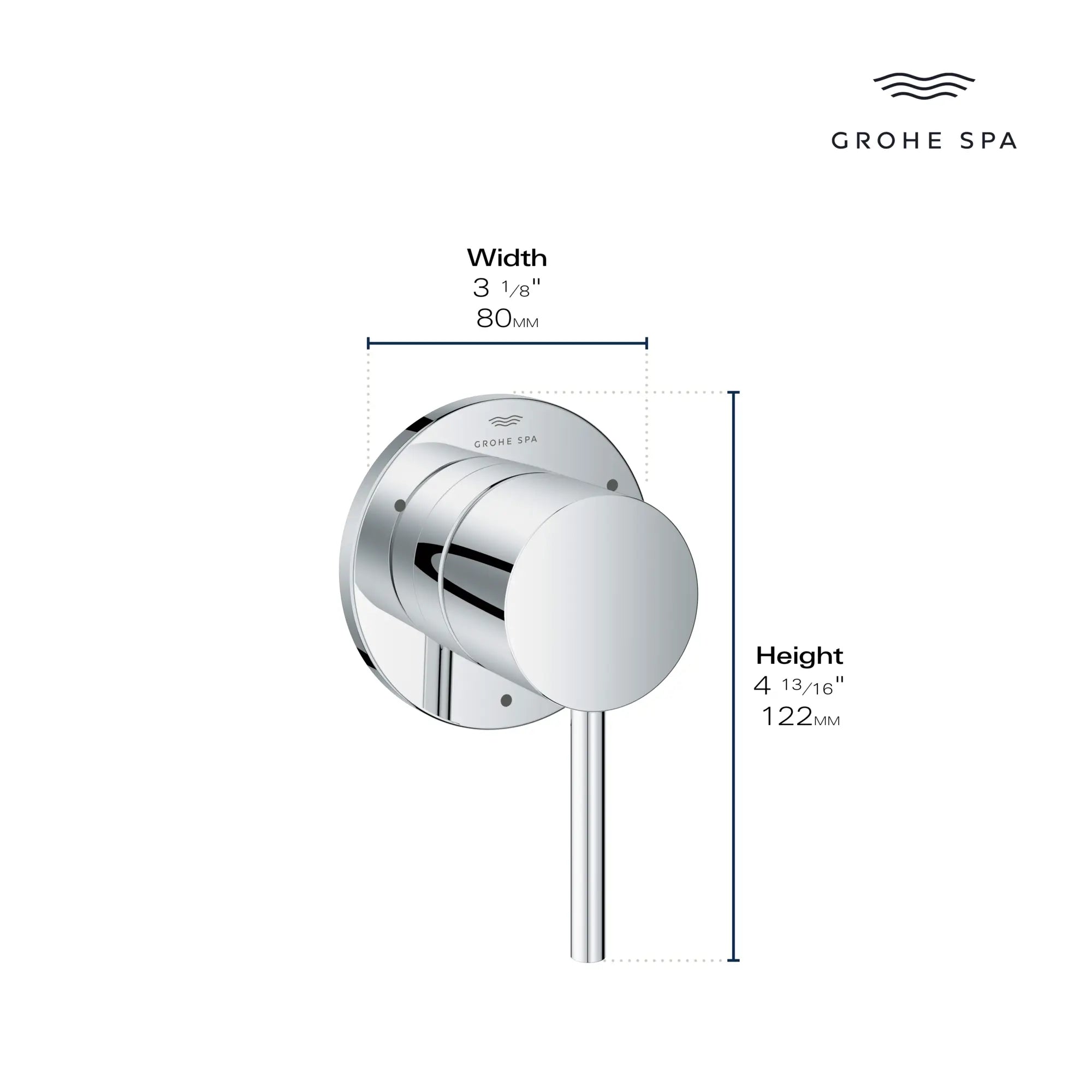 Garniture pour inverseur à 3 voies // CHROME STARLIGHT GROHE // 235673_Atrio_Infographic_29409_0001_APR2026_1_CDNwebp.webp