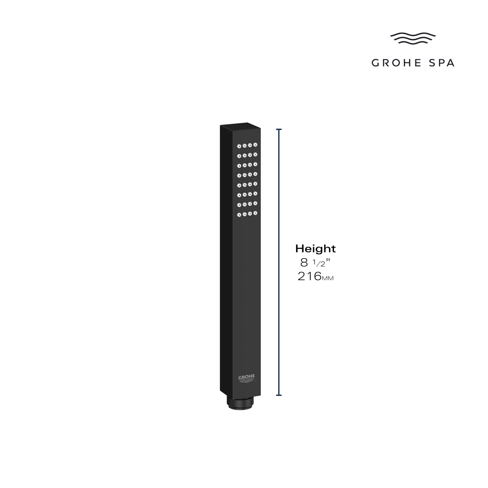 Douchette Euphoria Cube+ - 1 jet, 6,6 L/min (1,75 gpm) // NICKEL BROSSÉ INFINITYFINISH // 235680_Euphoria_Infographic_26867_0002_JAN2024_CDNwebp.webp
