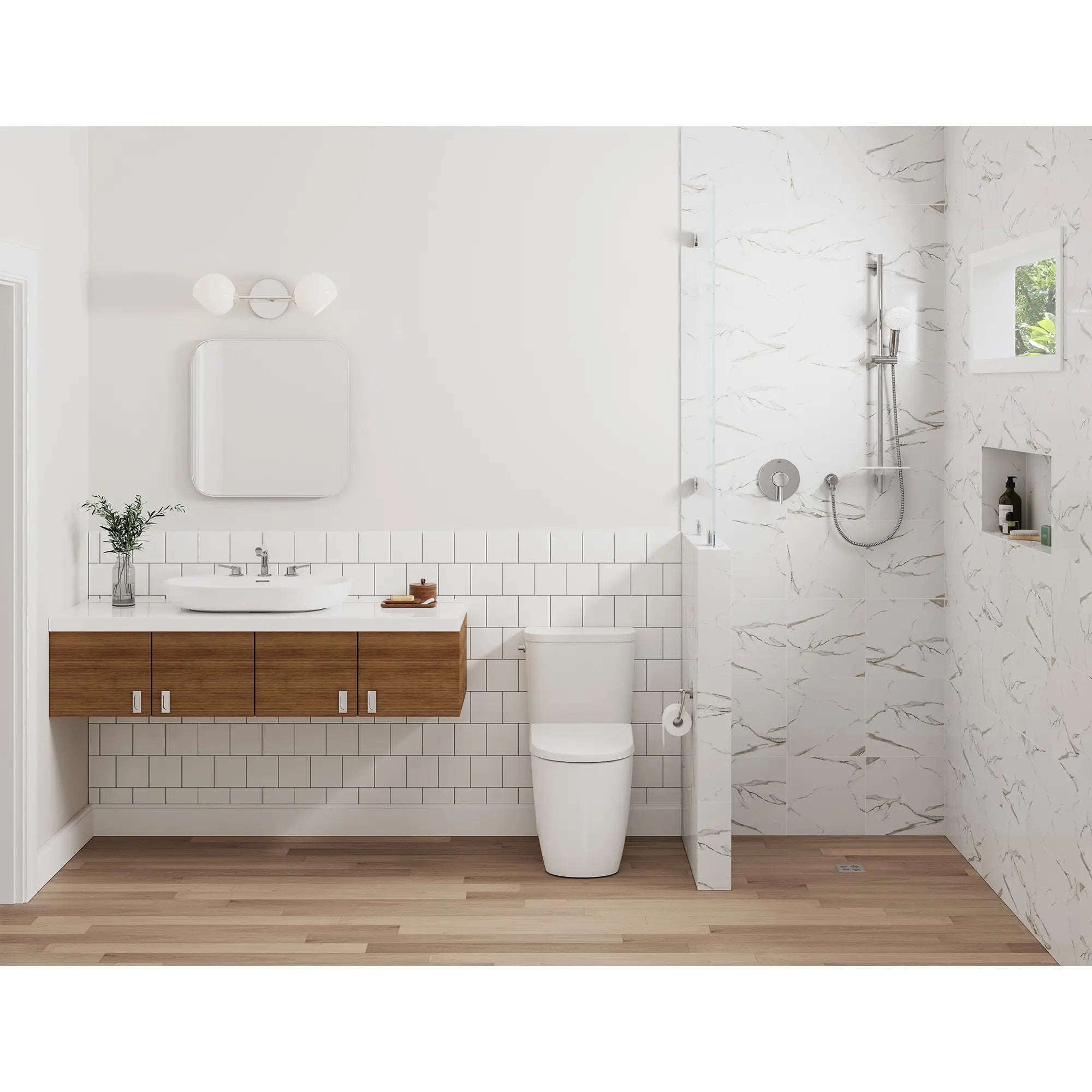 RotaFlex Boyau de douche métallique de 59 po // CHROME STARLIGHT GROHE // 236634_Tempesta_EnvironmentCloseUp_26047002_14468000_28417000_29431000_Jan2024_CDNwebp.webp